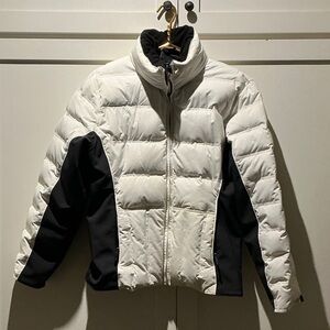 Obermeyer Black and White Insulated Puffer Jacket